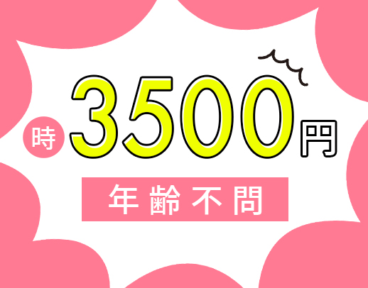 時給3500円★勤務日数など自由に設定可！週0回もOK！訪問未経験歓迎