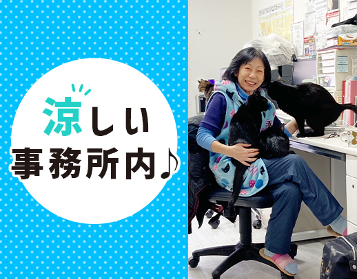 ネコ好きな方、大歓迎！エサやり、トイレ掃除などのお世話◎